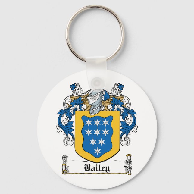 Bailey Family Crest Key Ring (Front)