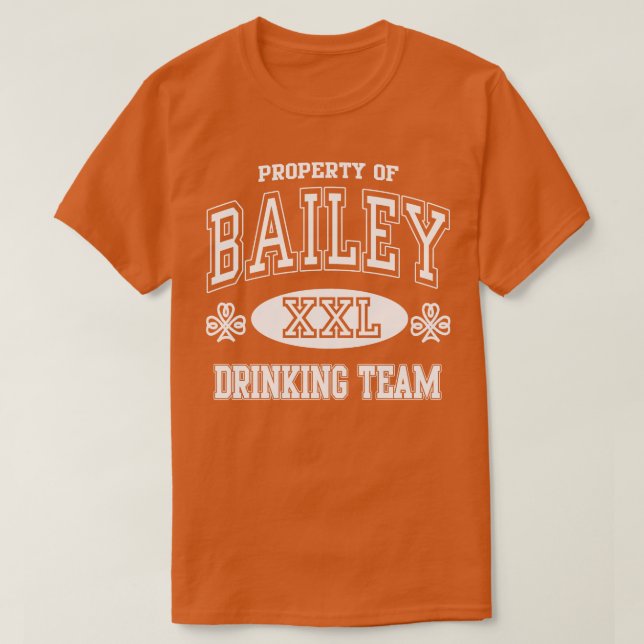 Bailey Irish Drinking Team St Patricks Day T-Shirt (Design Front)