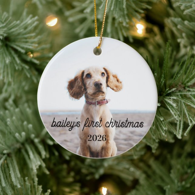 Bailey’s First Christmas Dog Ornament 2026 (Tree)
