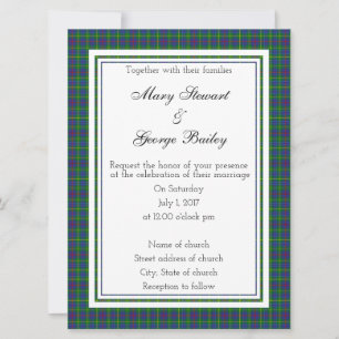 Bailey Scottish Wedding Invitation