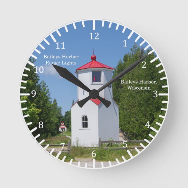 Baileys Harbour Front Range Lights clock (Front)