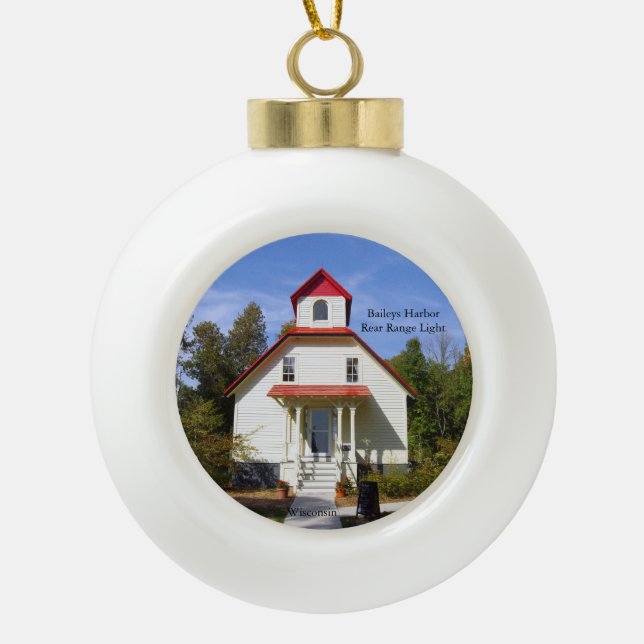 Baileys Harbour Range Light ornament (Front)