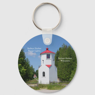 Baileys Harbour Range Lights key chain