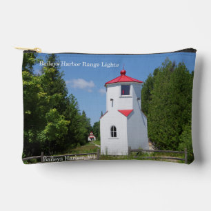 Baileys Harbour Range Lights zipper bag