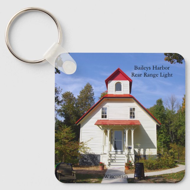 Baileys Harbour Rear Range Light key chain (Front)