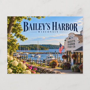 Bailey's Harbour Wisconsin Postcard