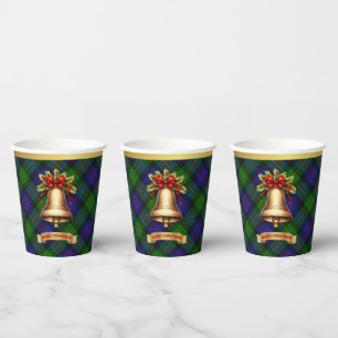 Baillie Personalised Tartan Christmas Paper Cups