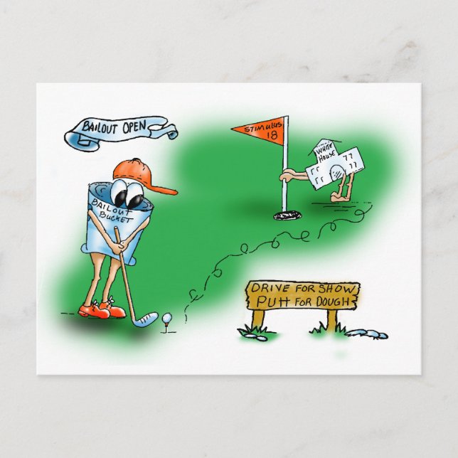 Bailout Open - Golf Postcard (Front)