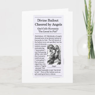 "Bailout Theme" Christmas Card