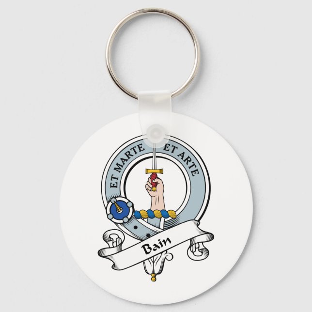 Bain Clan Badge Key Ring (Front)