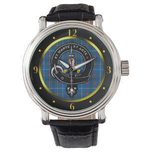 Bain Clan Badge & Tartan  Watch