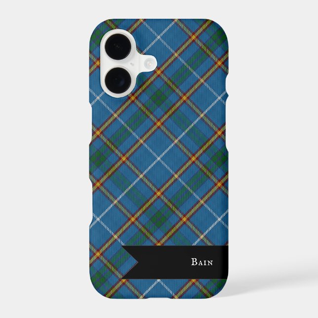 Bain Clan Scottish Tartan Plaid Pattern (Back)