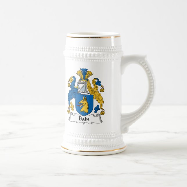 Bain Family Crest Beer Stein (Right)