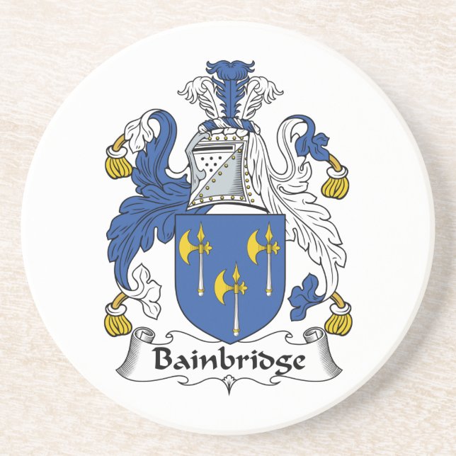 Bainbridge Family Crest Coaster (Front)