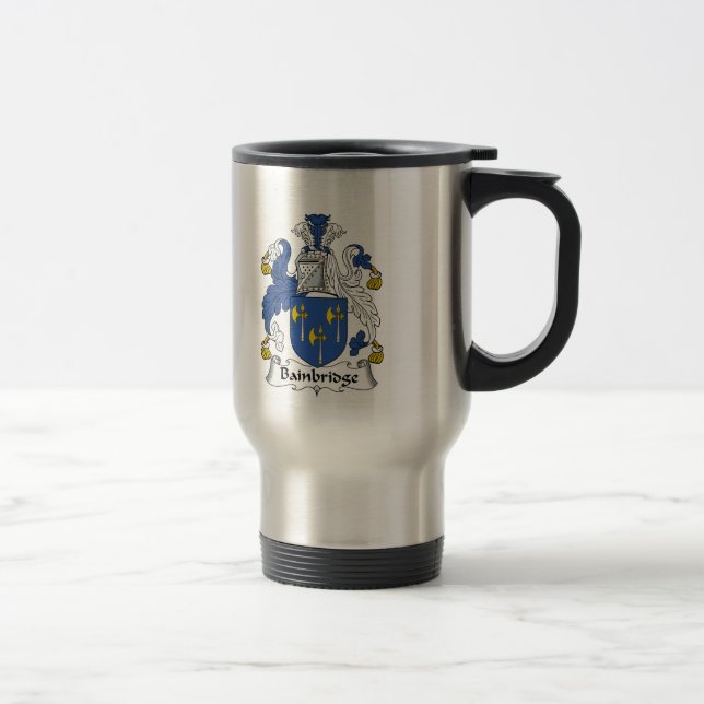 Bainbridge Family Crest Travel Mug (Right)