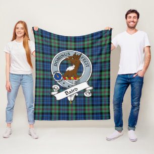 Baird Ancient Clan Badge Tartan Plaid Fleece Blanket