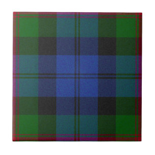 Baird Clan Hunting Tartan Plaid Pattern Tile