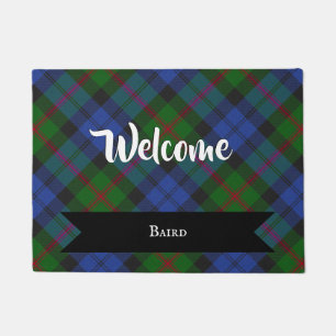 Baird Clan Scottish Tartan Plaid Pattern Doormat