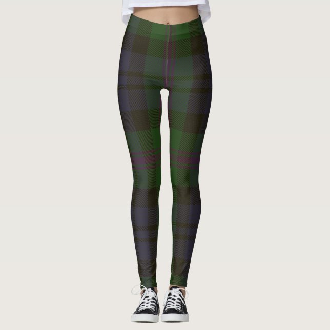 Baird Clan Tartan Plaid Leggings (Front)