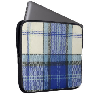 Baird Dress Blue Tartan Neoprene Laptop Sleeve