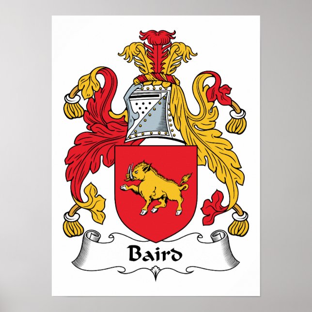 Baird Family Crest Poster (Front)