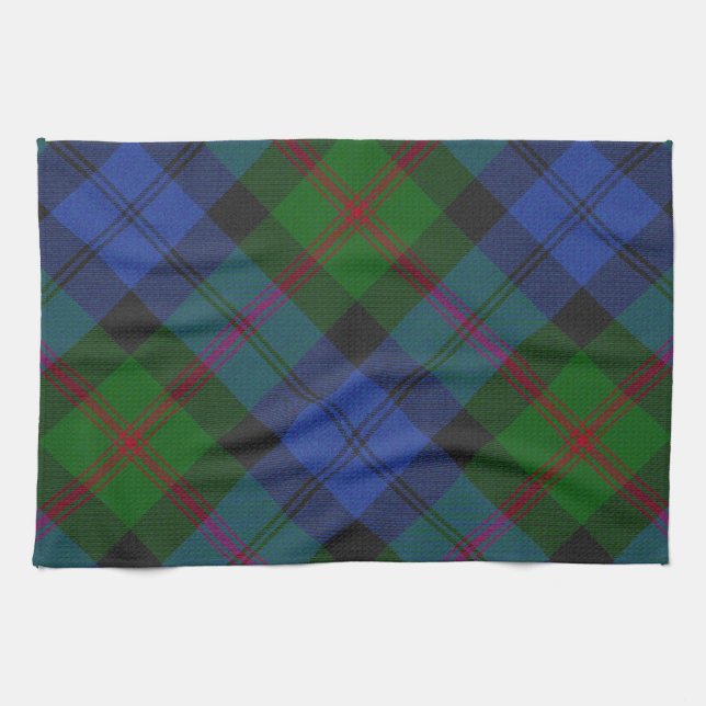Baird Scottish Clan Tartan Plaid Pattern Tea Towel (Horizontal)