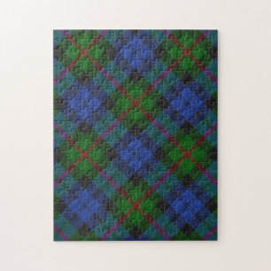Baird Tartan Plaid Pattern Jigsaw Puzzle