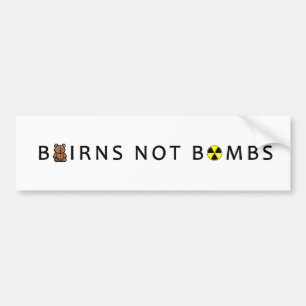 BAIRNS NOT BOMBS BUMPER STICKER