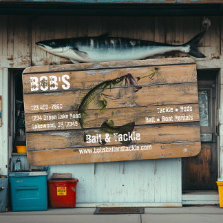Bait and Tackle Shop Business Card