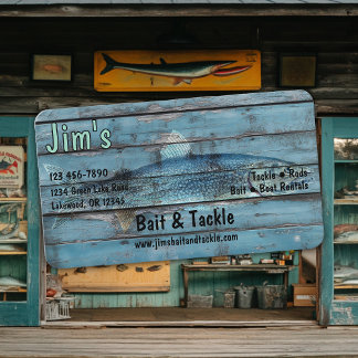 Bait and Tackle Shop Business Card