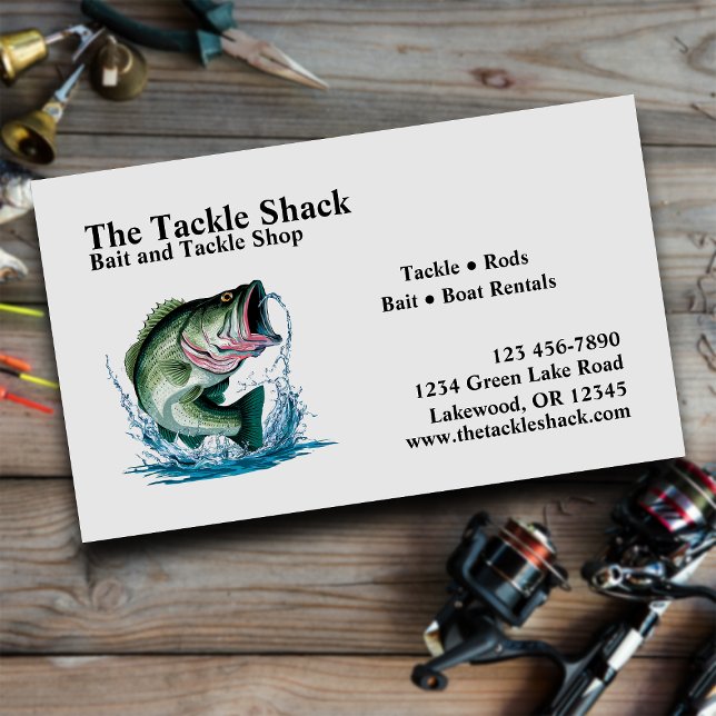 Bait and Tackle Shop Business Card (Creator Uploaded)