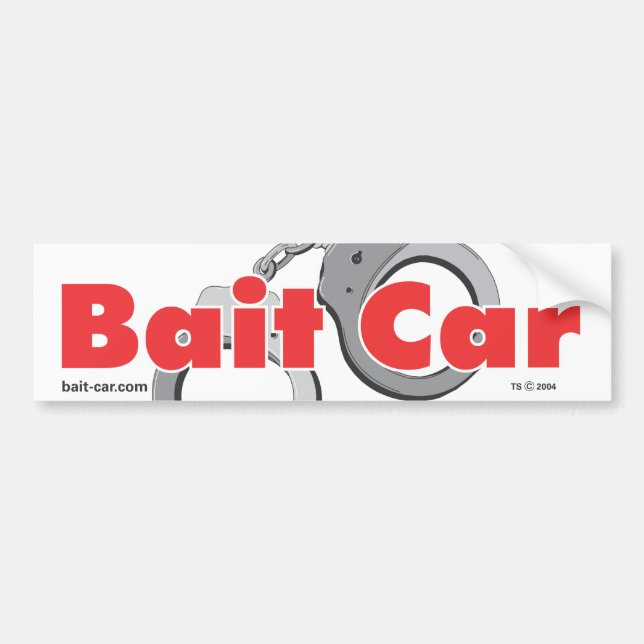 Bait Car Classic Bumper Sticker (Front)