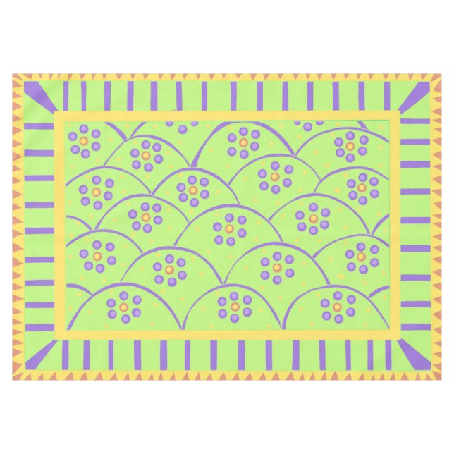 Baja Blooms Tablecloth (Front (Horizontal))