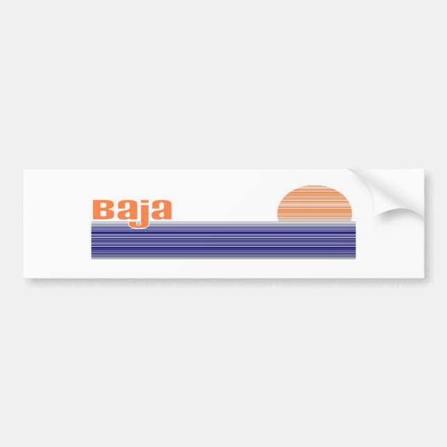 Baja Bumper Sticker (Front)