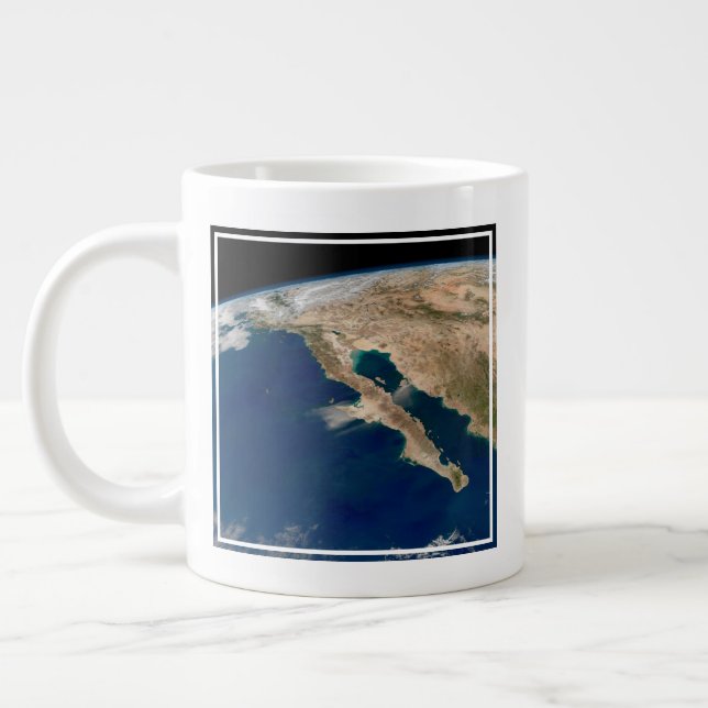 Baja California And The Pacific Coast Of Mexico. Large Coffee Mug (Left)