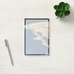 Baja California And The Pacific Coast Of Mexico. Post-it Notes