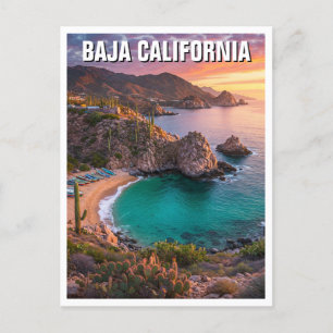 Baja California Mexico Travel Postcard