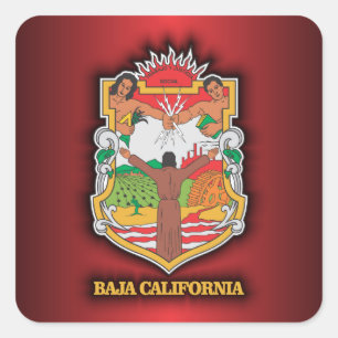 Baja California Square Sticker