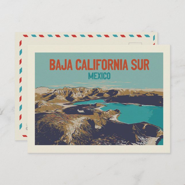 Baja California Sur lanscape, Mexico Postcard (Front/Back)