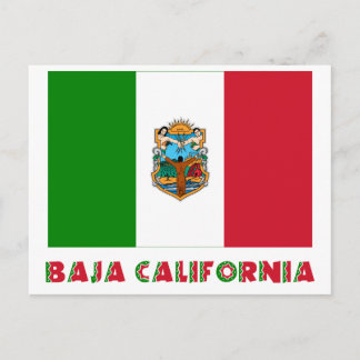 Baja California Unofficial Flag Postcard
