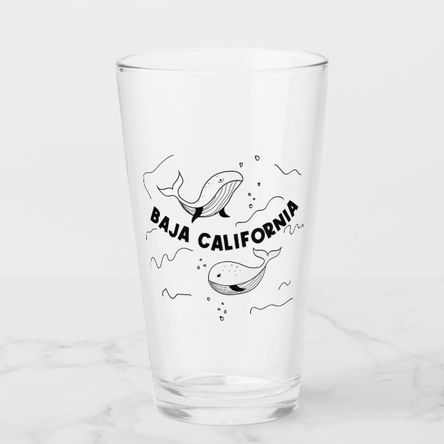 Baja California Whales Glass (Front)