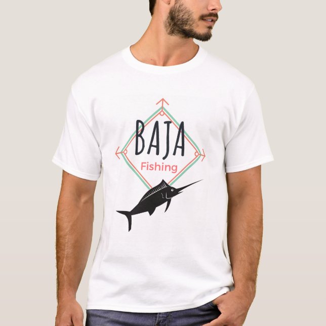 Baja Fishing Badge T-Shirt (Front)