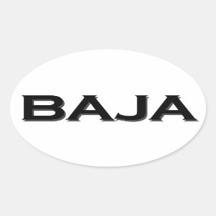 Baja Oval Logo Sticker