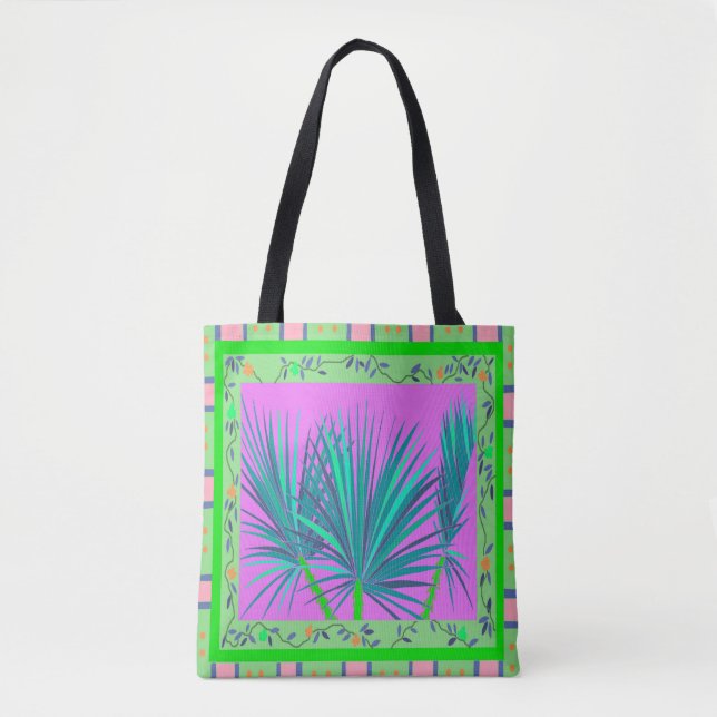 Baja Palms Tote Bag (Front)