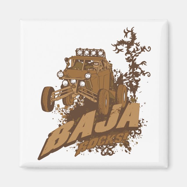 Baja Rocks! Magnet (Front)