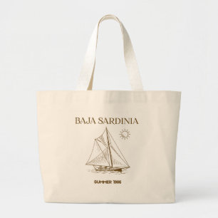 Baja Sardinia Canvas Tote Bag - Luxury Yacht Wear