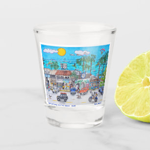 Baja Surf Shop and taco stand Shot Glass