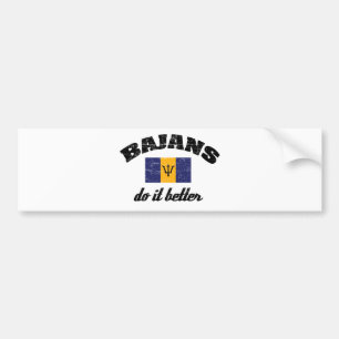 Bajan do it better bumper sticker