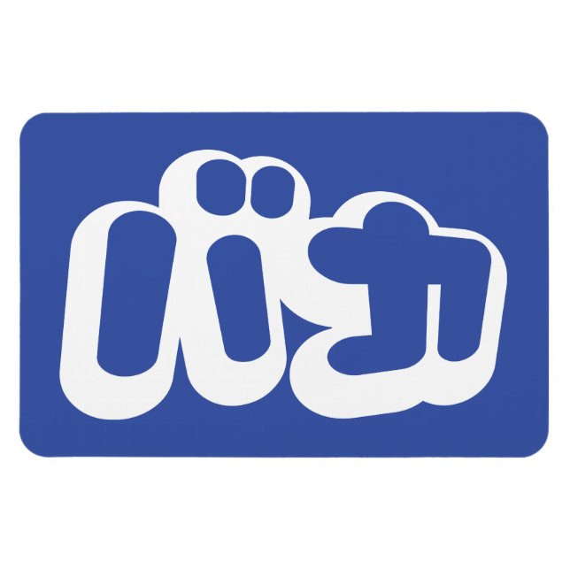 BAKA バカ ~ Fool in Japanese Katakana Script Magnet (Horizontal)