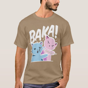 Baka Anime Cat Slap Baka Japanese Cat  T-Shirt